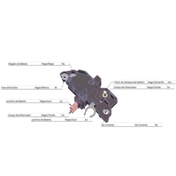 Regulador alternador bosch chevrolet chevy astra corsa