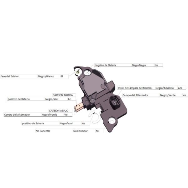 Regulador alternador bosch nissan platina renault clio laguna kangoo