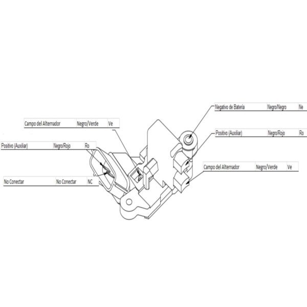 Regulador alternador bosch nissan tsuru III pick up d21