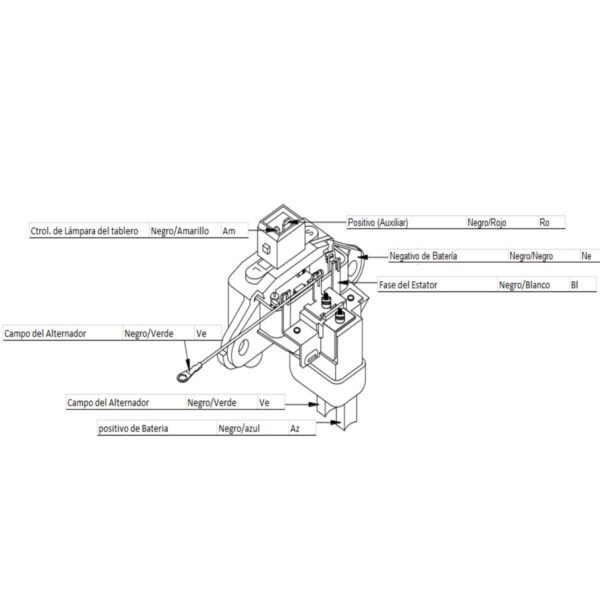 Regulador alternador bosch thermoking ( con cable )