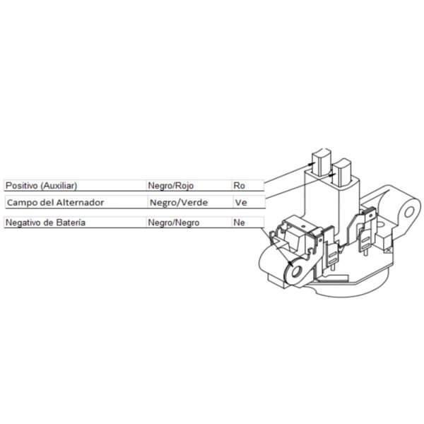 Regulador alternador bosch 120 amps volkswagen golf jetta