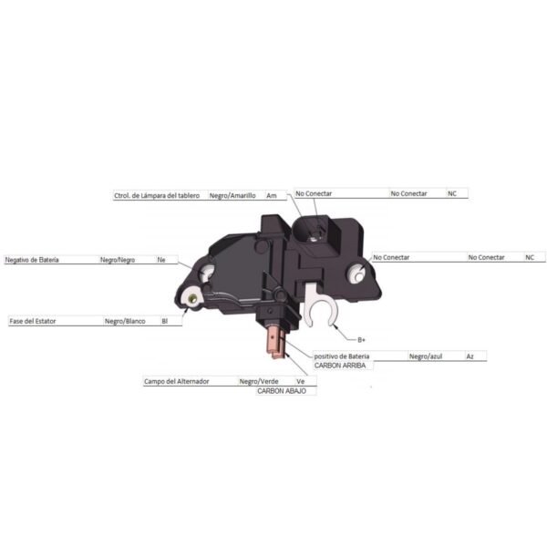 Regulador alternador bosch volkswagen passat audi a4