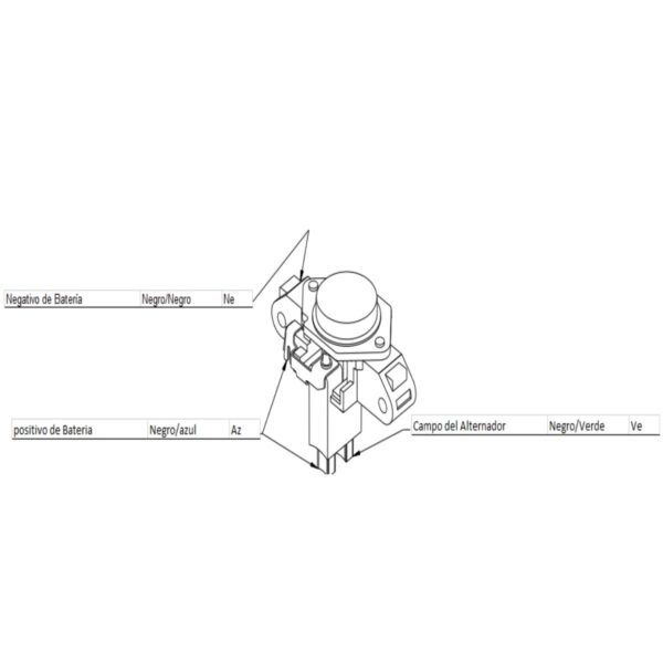 Regulador alternador bosch volkswagen golf jetta 120 amps ( con resistencia )