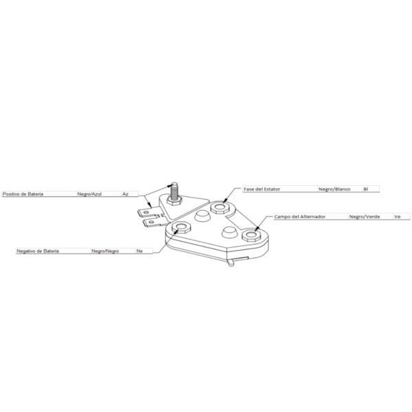 Regulador alternador delco series 26si 27si 29si 30si 24 volts ( con tornillo )