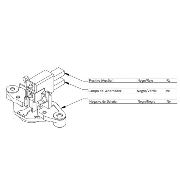 Regulador alternador bosch chevrolet chevy