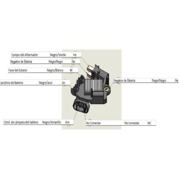 Regulador alternador valeo gm hummer isuzu 12 volts ( 2650441 )