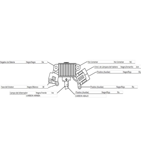 Regulador alternador hitachi nissan frontier sentra altima pathfinder