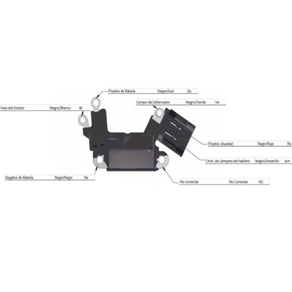 Regulador alternador hitachi nissan patfhinder sentra pick up 70 amps