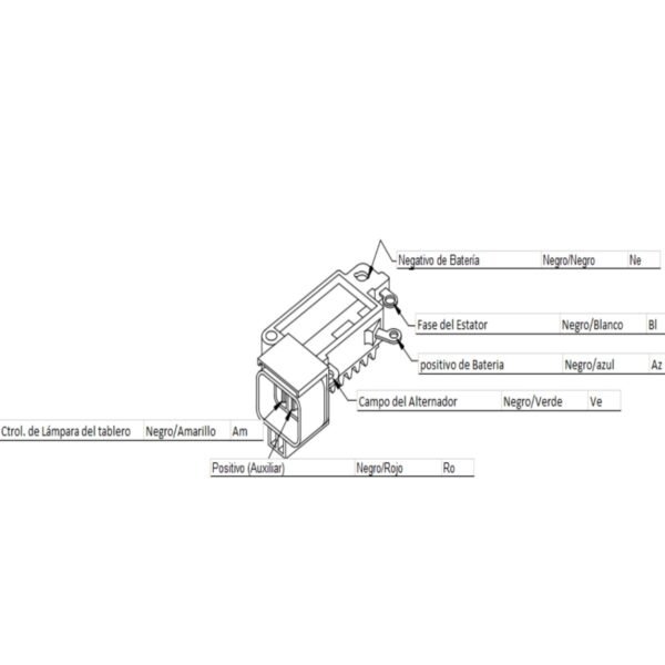 Regulador alternador hitachi nissan sentra pathfinder