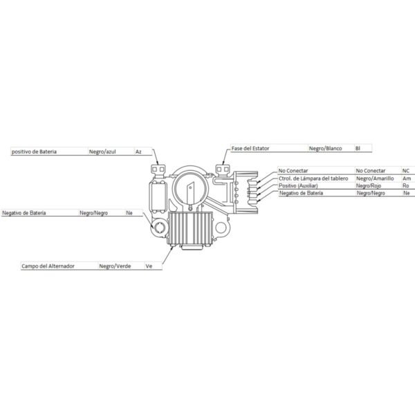 Regulador alternador mistubishi galant lancer dodge stratus