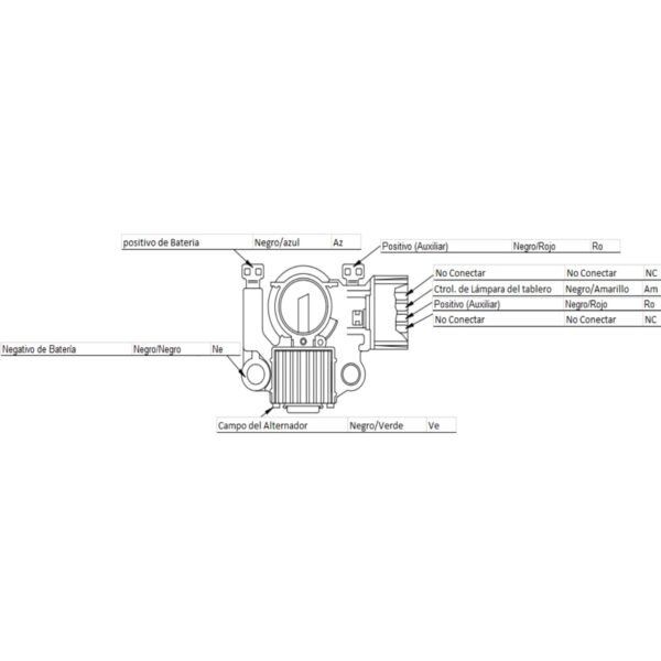 Regulador alternador mitsubishi eclipse eagle mirage