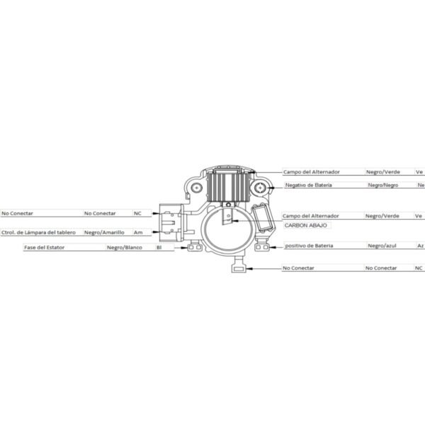 Regulador alternador mitsubishi ford ka transit