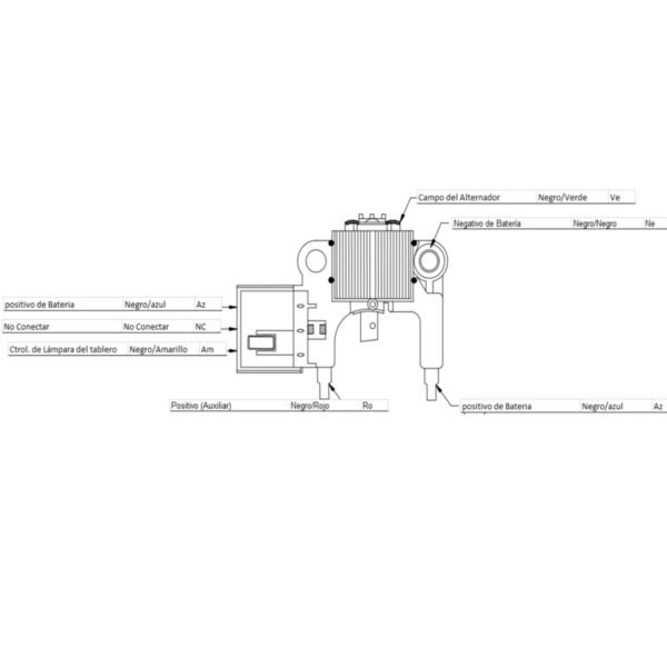 Regulador alternador mitsubishi ford taurus topaz