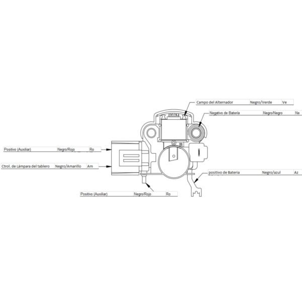 Regulador alternador mitsubishi ford probe mazda 323 626