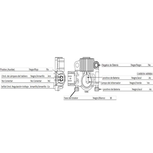 Regulador alternador mitsubishi honda civic cr-v acura el rsx