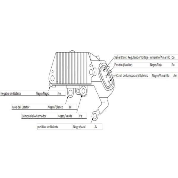 Regulador alternador nippondenso acura slx isuzu trooper