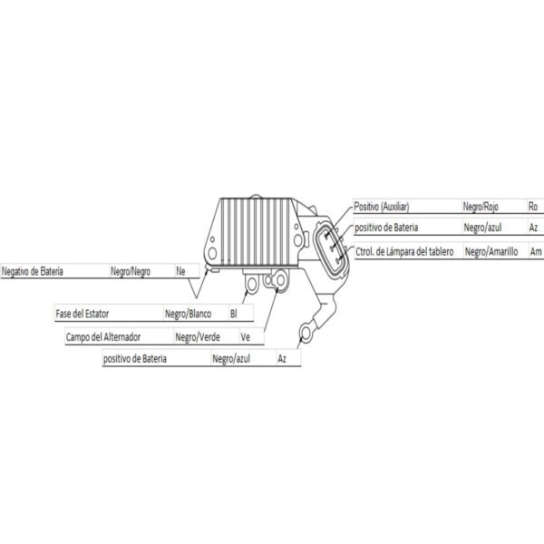 Regulador alternador nippondenso toyota 4runner t100 tacoma