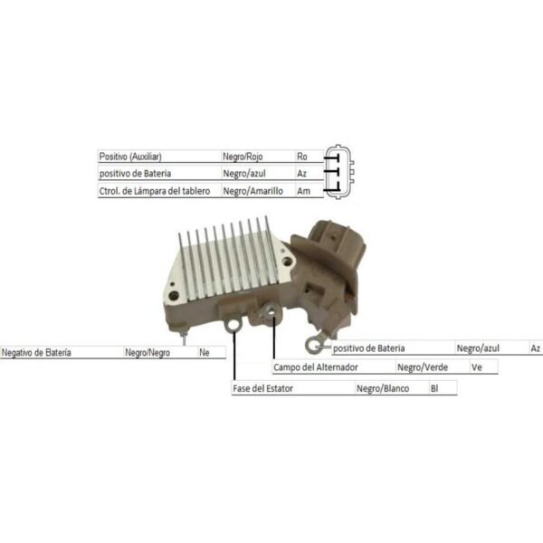 Regulador alternador nippondenso toyota camry mazda milenia