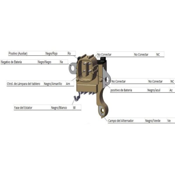 Regulador alternador nippondenso toyota camry corolla highlander matrix rav4 sequoia sienna solara tundra venza hiace hilux