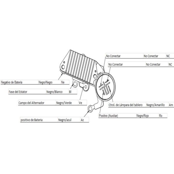 Regulador alternador nippondeso acura integra honda wagovan