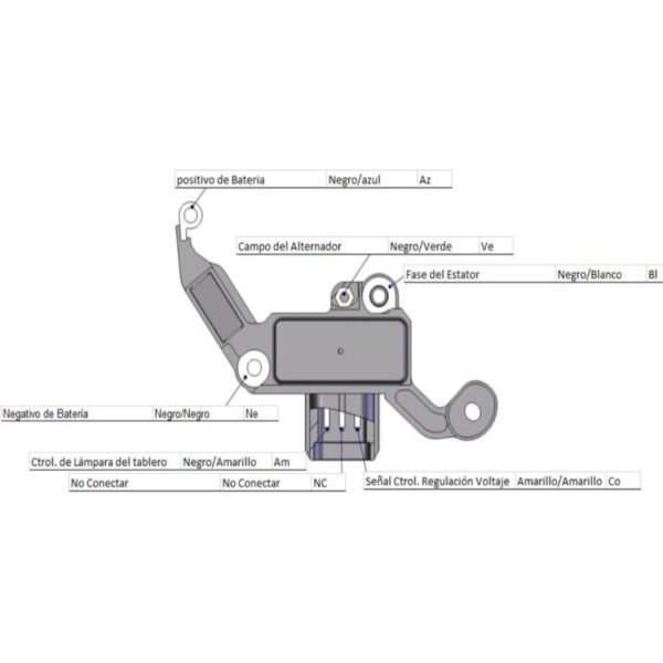 Regulador alternador visteon ford transit van ( diesel )